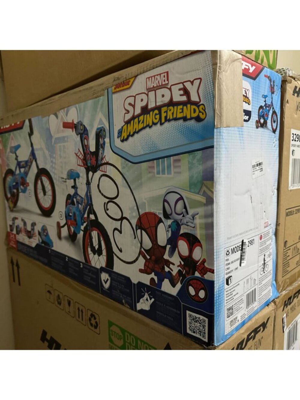 Huffy Marvel Spidey and His Amazing Friends 12" Bike with Training Wheels